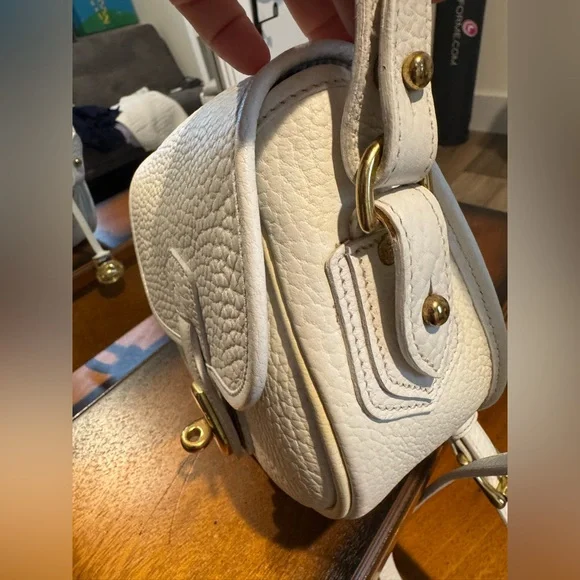 Vintage Dooney & Bourke Palomino White Leather Crossbody Bag – Rare Find - Picture 9 of 16